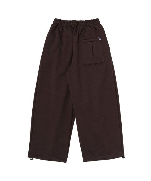 CARGOBROS(カーゴブロス)の「ストロングウェーブ裏起毛ワイドスウェットパンツ(ブラウン)(スウェットパンツ・メンズ・その他・FREE)」の2枚目の写真