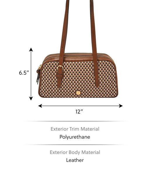 FOSSIL（フォッシル）の「フォッシル 肩かけバッグ レディース レザー ブラウン スマホ収納可 ZB11222249（ショルダーバッグ・レディース・ブラウン・FREE）」の6枚目の写真