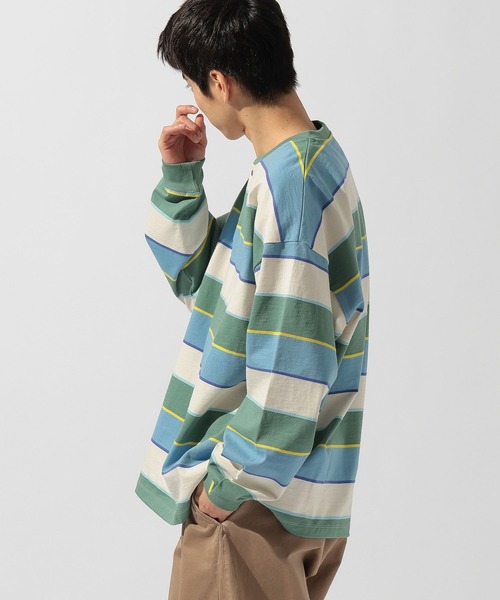 niko and...(ニコアンド)の「USACOTTONヘンリーTシャツ(Tシャツ/カットソー・メンズ・パープル/オレンジ/ブルー・LARGE/MEDIUM)」の9枚目の写真