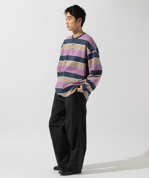 niko and...(ニコアンド)の「USACOTTONヘンリーTシャツ(Tシャツ/カットソー・メンズ・パープル/オレンジ/ブルー・LARGE/MEDIUM)」の11枚目の写真