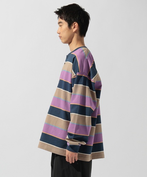 niko and...(ニコアンド)の「USACOTTONヘンリーTシャツ(Tシャツ/カットソー・メンズ・パープル/オレンジ/ブルー・LARGE/MEDIUM)」の14枚目の写真