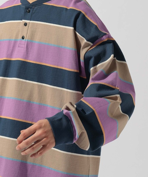 niko and...(ニコアンド)の「USACOTTONヘンリーTシャツ(Tシャツ/カットソー・メンズ・パープル/オレンジ/ブルー・LARGE/MEDIUM)」の17枚目の写真