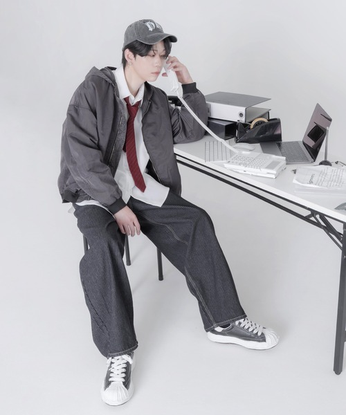 ストライプペインターカーブデニム（デニムパンツ）｜Figments