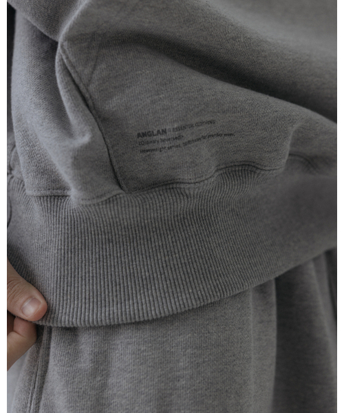 ANGLAN（アングラン）の「Heavyweight Classic Hoodie - Melange Grey（パーカー・メンズ・その他・2/1）」の7枚目の写真