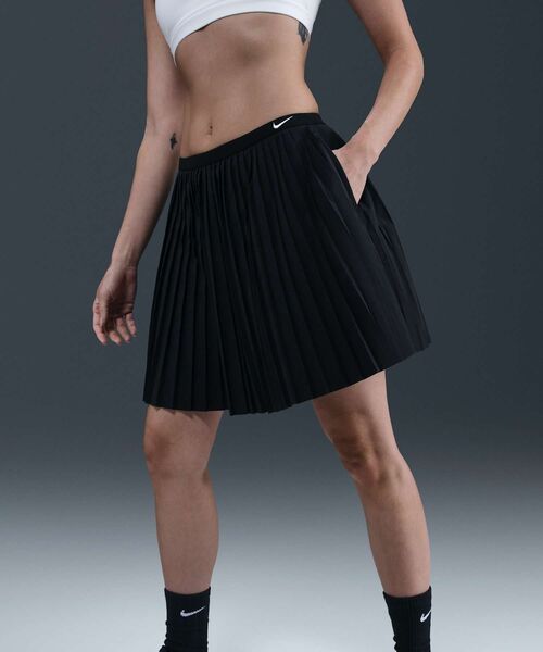 NIKE（ナイキ）の「ナイキ スポーツウェア ウィメンズ プリーツスカート / Nike Sportswear Women's Pleated Skirt IM7464-010 Black（スカート・レディース・ブラック・XS/S/L/XL/M）」の2枚目の写真