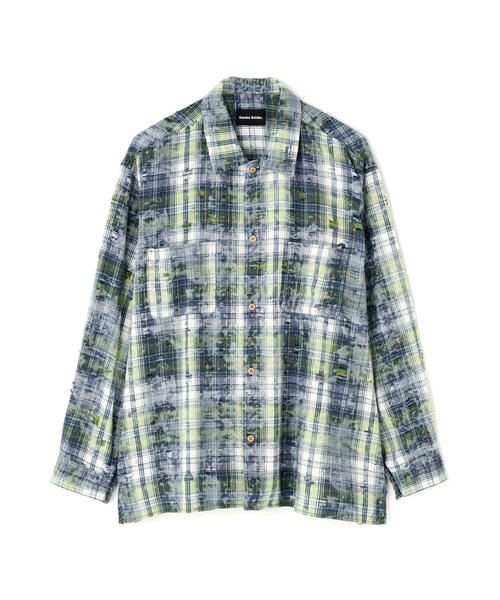 DANKE SCHON（ダンケシェーン）の「【WEB&DEPOT限定】DankeSchon/ダンケシェーン/DAMAGE WORK SHIRTS（シャツ/ブラウス・メンズ・レッド/モスグリーン/ネイビー・L/M/XL）」の8枚目の写真