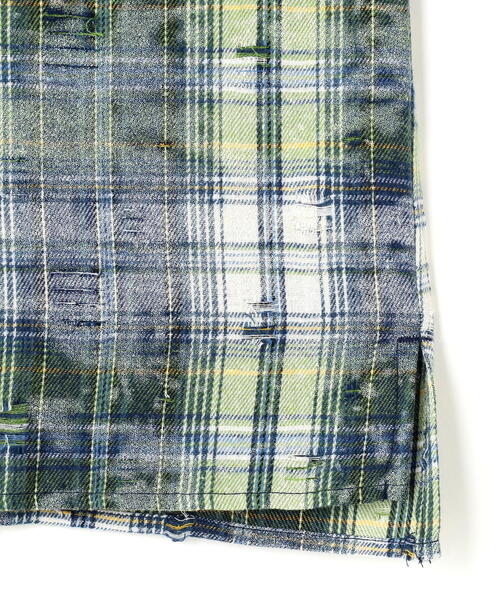 DANKE SCHON（ダンケシェーン）の「【WEB&DEPOT限定】DankeSchon/ダンケシェーン/DAMAGE WORK SHIRTS（シャツ/ブラウス・メンズ・レッド/モスグリーン/ネイビー・L/M/XL）」の14枚目の写真