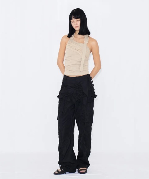 VIAVANDA（ヴィアヴァンダ）の「MULTI WAY STRINGS PANTS（その他パンツ・レディース・グレー/ブラック・FREE）」の12枚目の写真