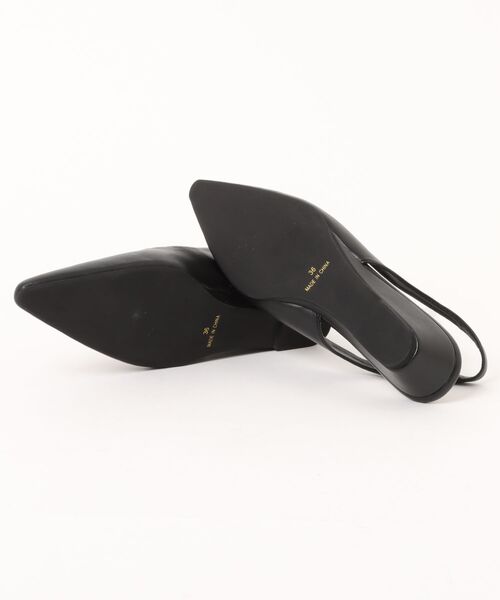 BARNYARDSTORM（バンヤードストーム）の「BARNYARDSTORM / ストラップウェッジパンプス【一部店舗限定サイズ】（パンプス・レディース・キャメル/ブラック・37/38/36）」の4枚目の写真