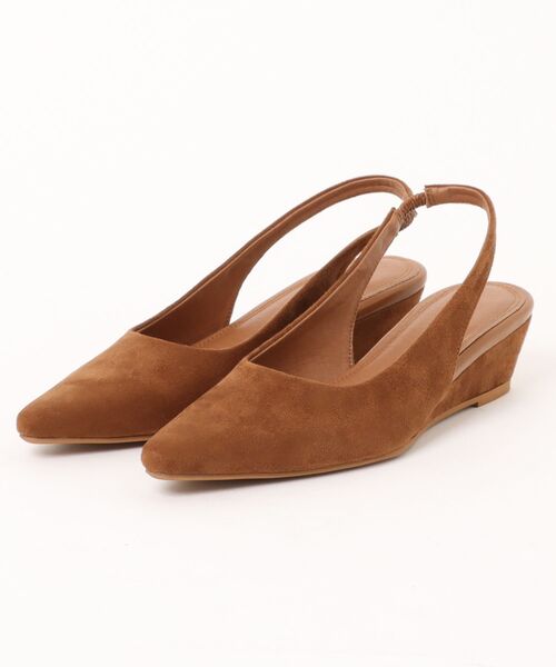 BARNYARDSTORM（バンヤードストーム）の「BARNYARDSTORM / ストラップウェッジパンプス【一部店舗限定サイズ】（パンプス・レディース・キャメル/ブラック・37/38/36）」の14枚目の写真