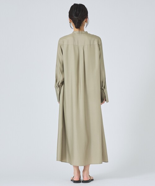 qualite（カリテ）の「【接触冷感】フィブリルシャツワンピース/春服/夏服/オフィスカジュアル/レイヤード（ワンピース・レディース・ブラック・36）」の18枚目の写真