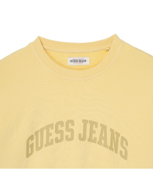 guess generations スウェット イエロー Sサイズ GUESS JEANS Long Sleeves Crew Neck Regular Sweat スウェット