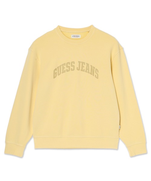 guess generations スウェット イエロー Sサイズ GUESS JEANS Long Sleeves Crew Neck Regular Sweat スウェット
