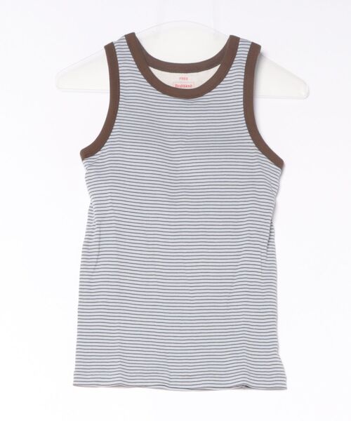 Healthknit(ヘルスニット)の「【Healthknit】26SS Tubular Rib Tanktop カップ付きタンクトップ HR26S-L301(タンクトップ・レディース・ライトベージュ/サックスブルー/ライム・FREE)」の3枚目の写真