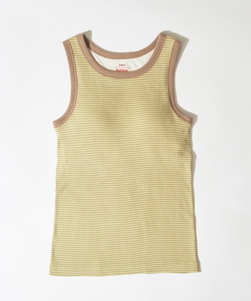 Healthknit(ヘルスニット)の「【Healthknit】26SS Tubular Rib Tanktop カップ付きタンクトップ HR26S-L301(タンクトップ・レディース・ライトベージュ/サックスブルー/ライム・FREE)」の12枚目の写真