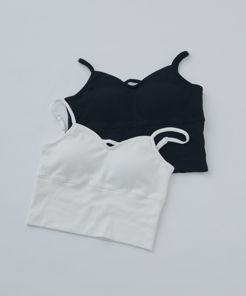 Lui's（ルイス）の「カップ付きカーブタンクトップ（タンクトップ・レディース・アイボリー/ブラック・FREE）」の13枚目の写真