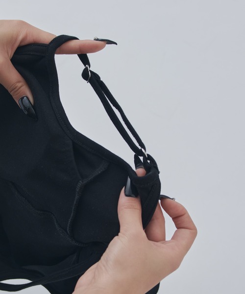 Lui's（ルイス）の「カップ付きカーブタンクトップ（タンクトップ・レディース・アイボリー/ブラック・FREE）」の15枚目の写真