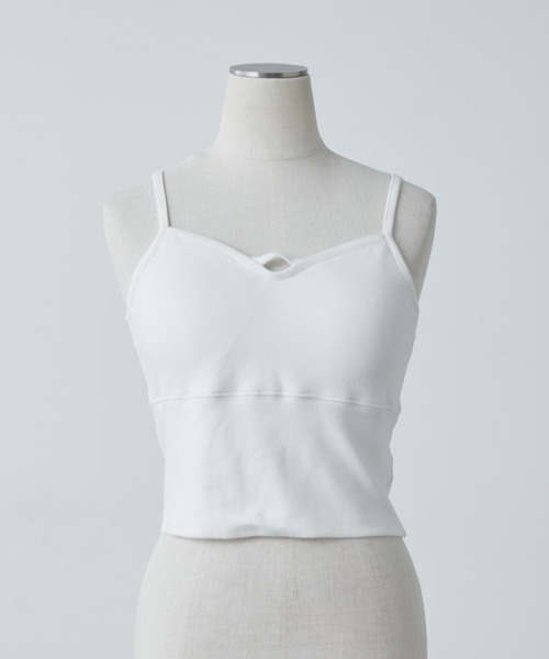Lui's（ルイス）の「カップ付きカーブタンクトップ（タンクトップ・レディース・アイボリー/ブラック・FREE）」の18枚目の写真