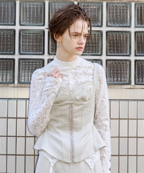 JOSE MOON（ジョゼムーン）の「INSIDE BUSTIER/インサイドビスチェ（その他トップス・レディース・アイボリー/グレー・FREE）」の2枚目の写真