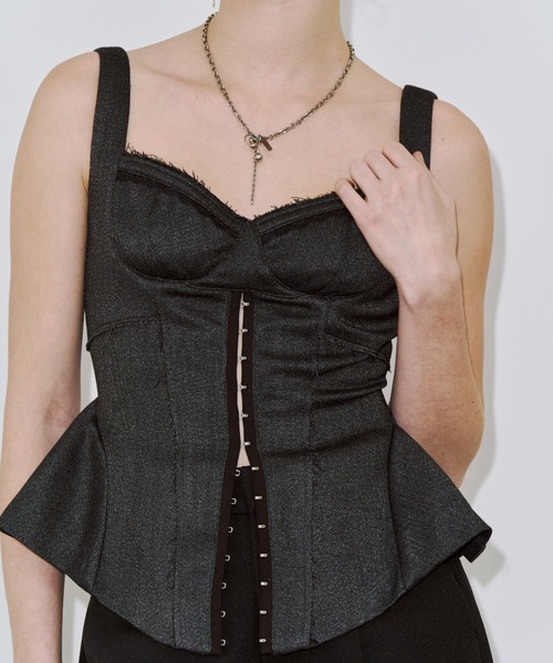 JOSE MOON（ジョゼムーン）の「INSIDE BUSTIER/インサイドビスチェ（その他トップス・レディース・アイボリー/グレー・FREE）」の11枚目の写真