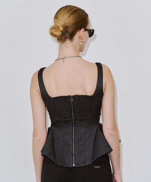 JOSE MOON（ジョゼムーン）の「INSIDE BUSTIER/インサイドビスチェ（その他トップス・レディース・アイボリー/グレー・FREE）」の7枚目の写真