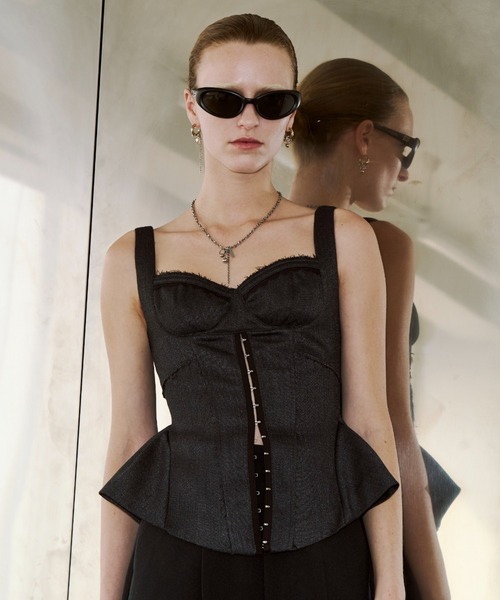 JOSE MOON（ジョゼムーン）の「INSIDE BUSTIER/インサイドビスチェ（その他トップス・レディース・アイボリー/グレー・FREE）」の16枚目の写真