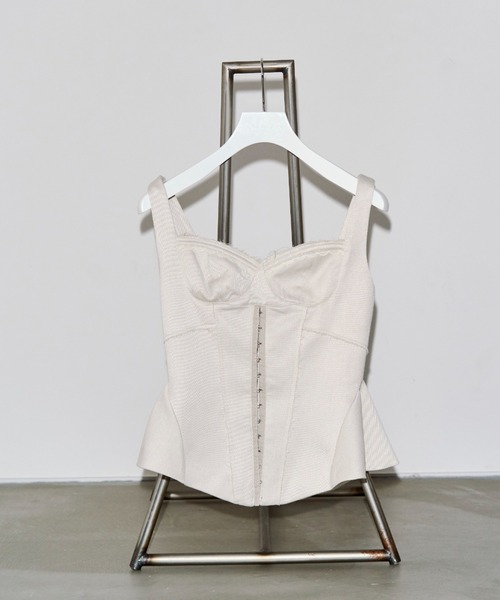 JOSE MOON（ジョゼムーン）の「INSIDE BUSTIER/インサイドビスチェ（その他トップス・レディース・アイボリー/グレー・FREE）」の17枚目の写真