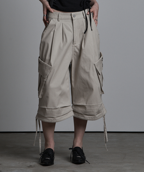 as you are（アズユーアー）の「ストリングアイレットバermudaパンツベージュ（その他パンツ・レディース・その他・SMALL/MEDIUM）」の2枚目の写真