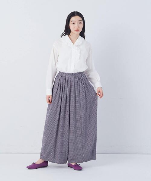 FAVE】シャーリングワイドロングサルエルパンツ（その他パンツ