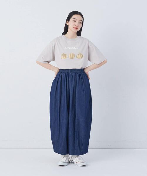 conges payes ADIEU TRISTESSE(コンジェ ペイエ アデュートリステス)の「【FAVE】シャーリングワイドロングサルエルパンツ(その他パンツ・レディース・キナリ/ブルー系その他/ネイビー/インディゴブルー/グレー系その他・38)」の11枚目の写真