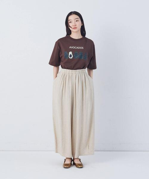 conges payes ADIEU TRISTESSE(コンジェ ペイエ アデュートリステス)の「【FAVE】シャーリングワイドロングサルエルパンツ(その他パンツ・レディース・キナリ/ブルー系その他/ネイビー/インディゴブルー/グレー系その他・38)」の18枚目の写真