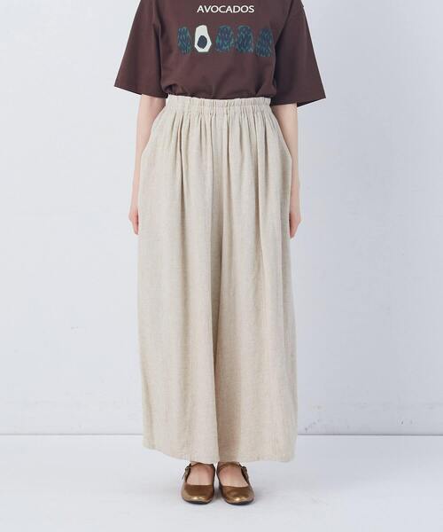 conges payes ADIEU TRISTESSE(コンジェ ペイエ アデュートリステス)の「【FAVE】シャーリングワイドロングサルエルパンツ(その他パンツ・レディース・キナリ/ブルー系その他/ネイビー/インディゴブルー/グレー系その他・38)」の22枚目の写真