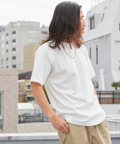 HANES(ヘインズ)の「Hanes/ヘインズ Hanes SHIRO 7.0oz クルーネックTシャツ 秋 秋服 2026年秋冬(Tシャツ/カットソー・メンズ・ホワイト・M/L/XL)」の3枚目の写真