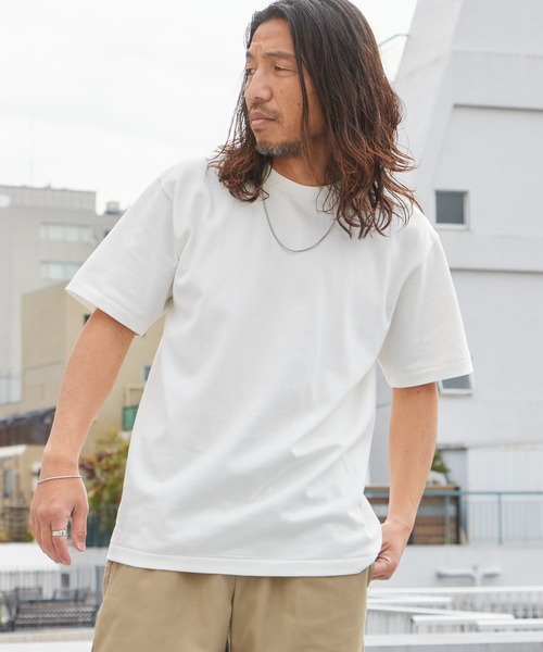 HANES(ヘインズ)の「Hanes/ヘインズ Hanes SHIRO 7.0oz クルーネックTシャツ 秋 秋服 2026年秋冬(Tシャツ/カットソー・メンズ・ホワイト・M/L/XL)」の4枚目の写真