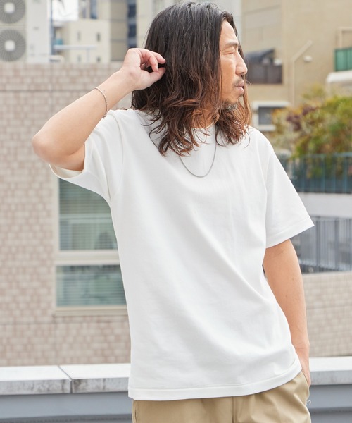 HANES(ヘインズ)の「Hanes/ヘインズ Hanes SHIRO 7.0oz クルーネックTシャツ 秋 秋服 2026年秋冬(Tシャツ/カットソー・メンズ・ホワイト・M/L/XL)」の7枚目の写真