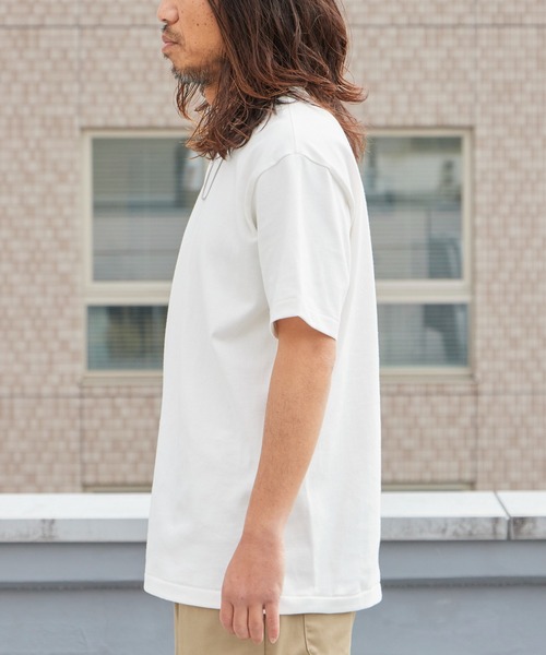 HANES(ヘインズ)の「Hanes/ヘインズ Hanes SHIRO 7.0oz クルーネックTシャツ 秋 秋服 2026年秋冬(Tシャツ/カットソー・メンズ・ホワイト・M/L/XL)」の13枚目の写真