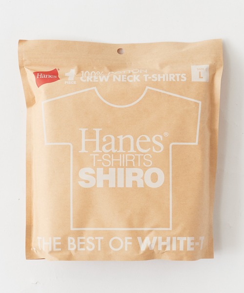 HANES(ヘインズ)の「Hanes/ヘインズ Hanes SHIRO 7.0oz クルーネックTシャツ 秋 秋服 2026年秋冬(Tシャツ/カットソー・メンズ・ホワイト・M/L/XL)」の19枚目の写真