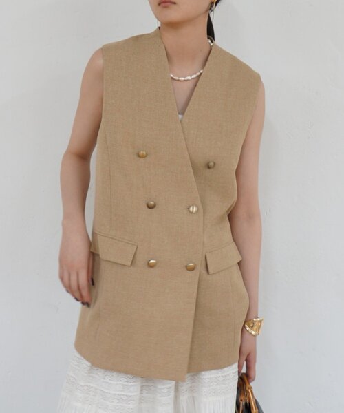 LOUNGEDRESS（ラウンジドレス）の「リネンジレジャケット（ベスト