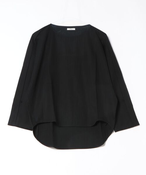 Jines(ジネス)の「ナチュラルスムース綺麗めトップス(Tシャツ/カットソー・レディース・ブラック/オフホワイト/ベージュ・38)」の17枚目の写真