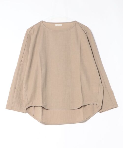Jines(ジネス)の「ナチュラルスムース綺麗めトップス(Tシャツ/カットソー・レディース・ブラック/オフホワイト/ベージュ・38)」の18枚目の写真