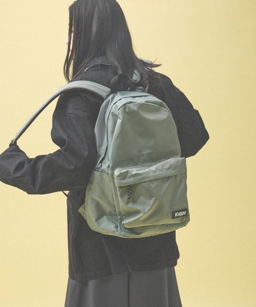 Kappa(カッパ)の「≪Kappa×and ST ウェルネスクラブ≫デイパック(バックパック/リュック・レディース・グレー/ブラウン系その他/ネイビー・FREE)」の1枚目の写真