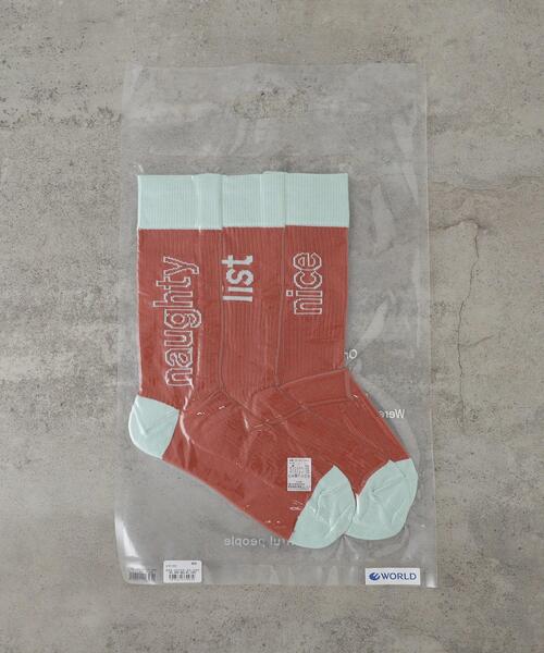 GALLEST(ギャレスト)の「【beautiful people】sock a trois(ソックス/靴下・レディース・ネイビー/ライトオレンジ系/アイボリー・00)」の5枚目の写真