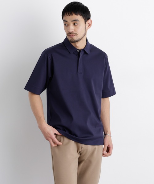 NANO universe（ナノユニバース）の「アンチスメル ポロシャツ 半袖（ポロシャツ・メンズ・ブラック/ネイビー/グレー・XL/L/M/S）」の3枚目の写真