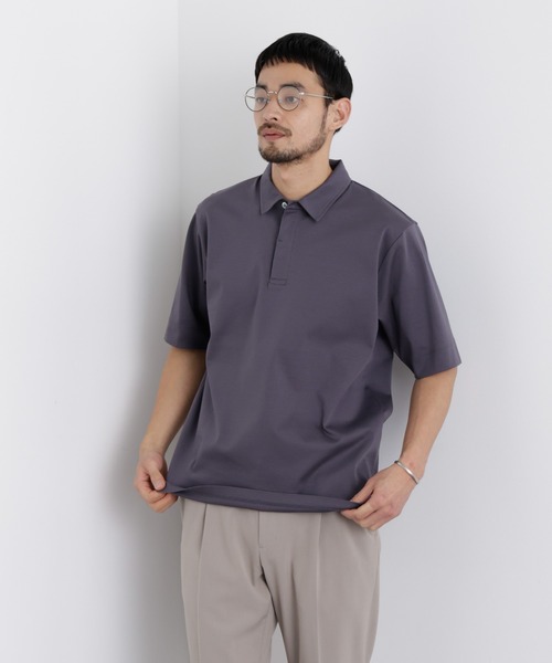 NANO universe（ナノユニバース）の「アンチスメル ポロシャツ 半袖（ポロシャツ・メンズ・ブラック/ネイビー/グレー・XL/L/M/S）」の4枚目の写真