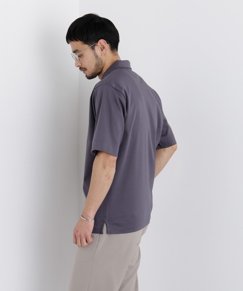 NANO universe（ナノユニバース）の「アンチスメル ポロシャツ 半袖（ポロシャツ・メンズ・ブラック/ネイビー/グレー・XL/L/M/S）」の5枚目の写真