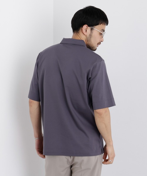 NANO universe（ナノユニバース）の「アンチスメル ポロシャツ 半袖（ポロシャツ・メンズ・ブラック/ネイビー/グレー・XL/L/M/S）」の6枚目の写真