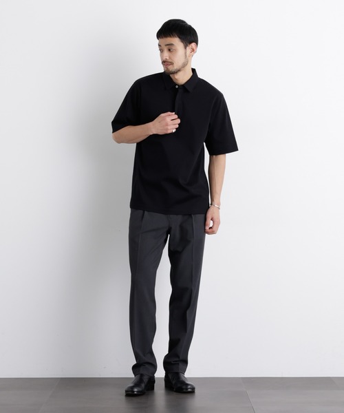 NANO universe（ナノユニバース）の「アンチスメル ポロシャツ 半袖（ポロシャツ・メンズ・ブラック/ネイビー/グレー・XL/L/M/S）」の16枚目の写真