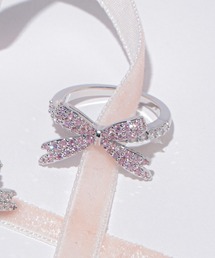 JILL by JILL STUART（ジルバイジルスチュアート）の「Cubic パヴェリボンリング（リング）」