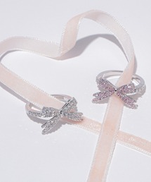 JILL by JILL STUART（ジルバイジルスチュアート）の「Cubic パヴェリボンリング（リング）」