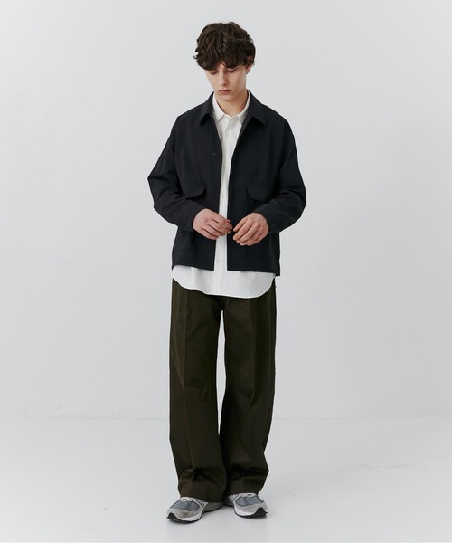 PUBLIC TOKYO(パブリックトウキョウ)の「【大人気昨年SS完売アイテム】TRIXIONワークシャツ /セットアップ対応/春服/即完アイテム/防シワ/ブルゾン(ブルゾン・メンズ・ブラック/ベージュ・2/1)」の8枚目の写真